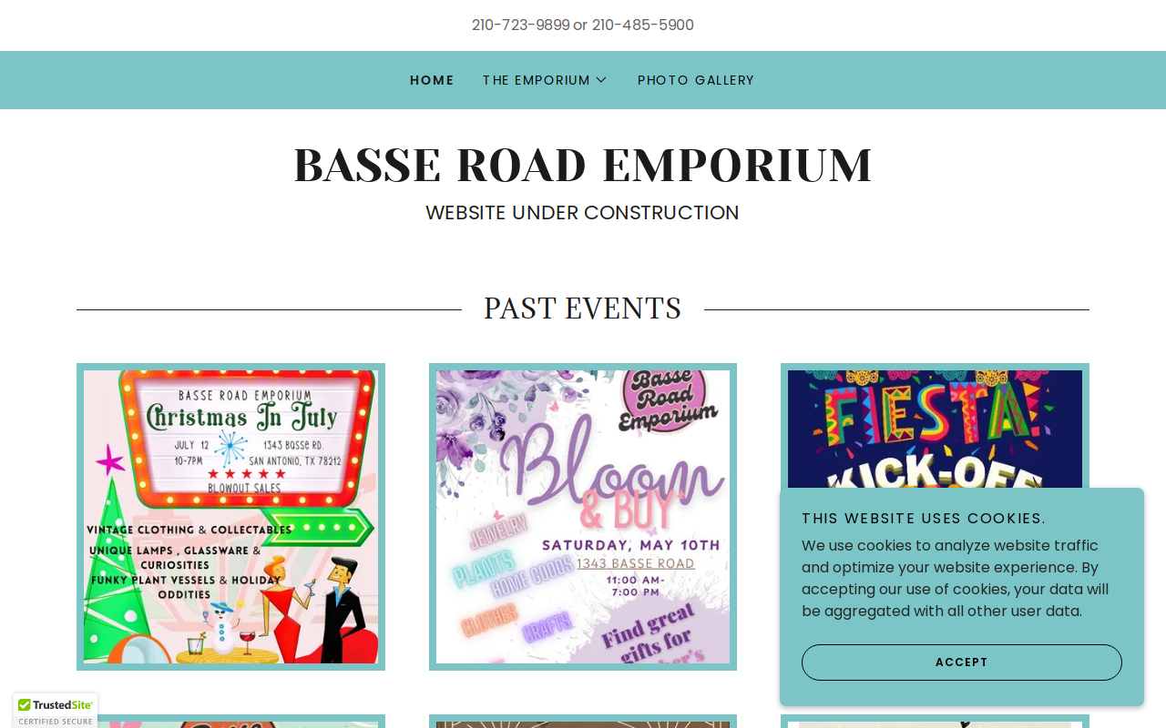 Basse Road Emporium website preview