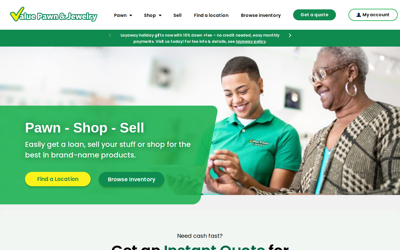 Value Financial Services Inc website preview