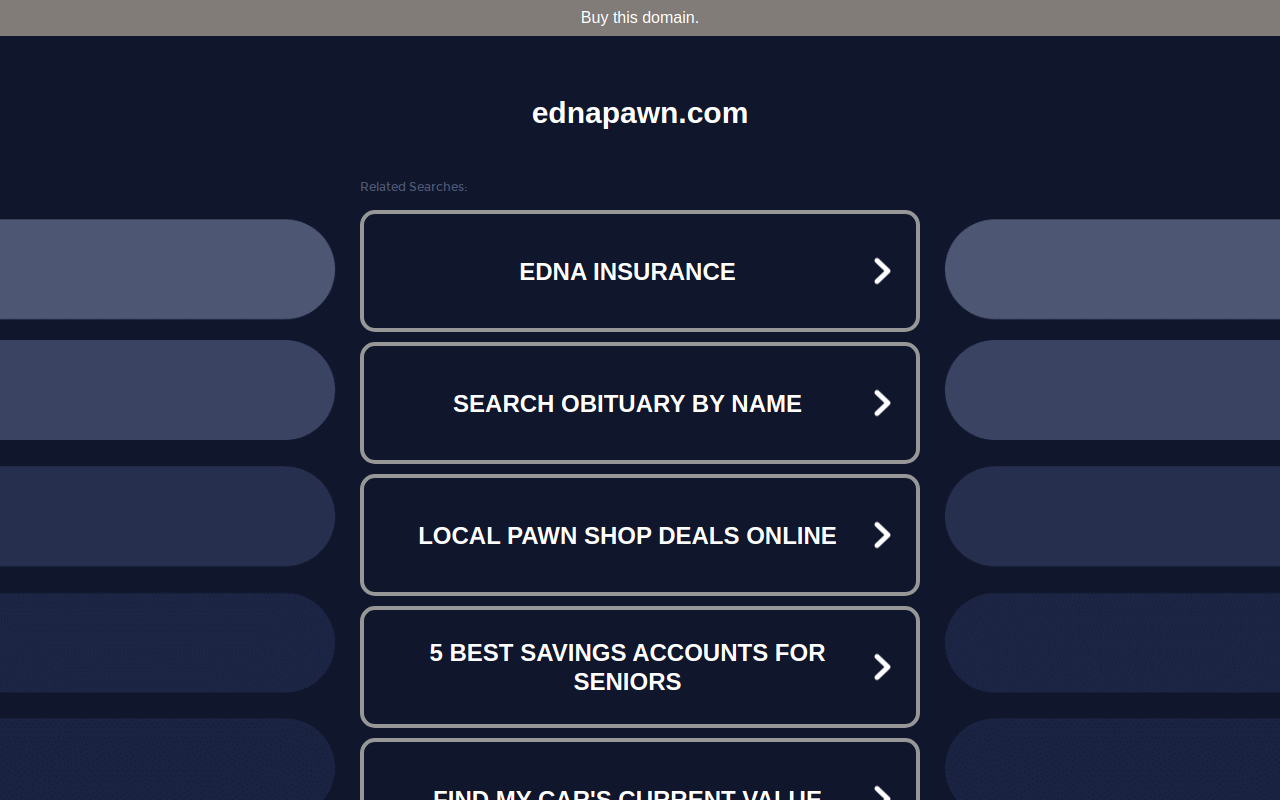 Edna Pawn website preview