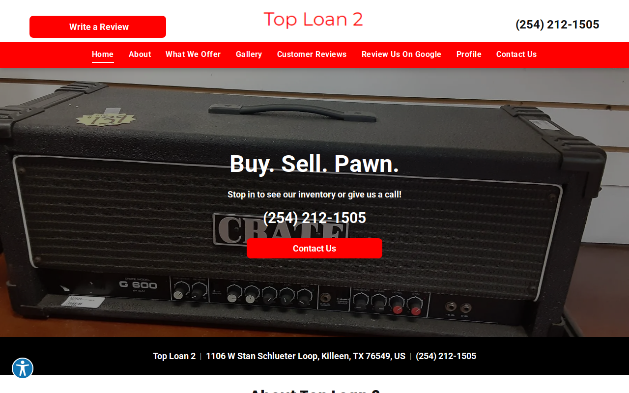 Pawn Shop Killeen website preview
