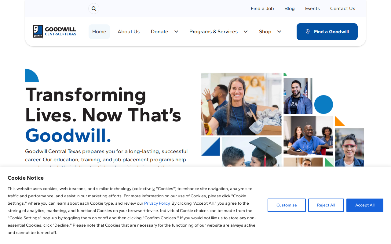 Goodwill website preview