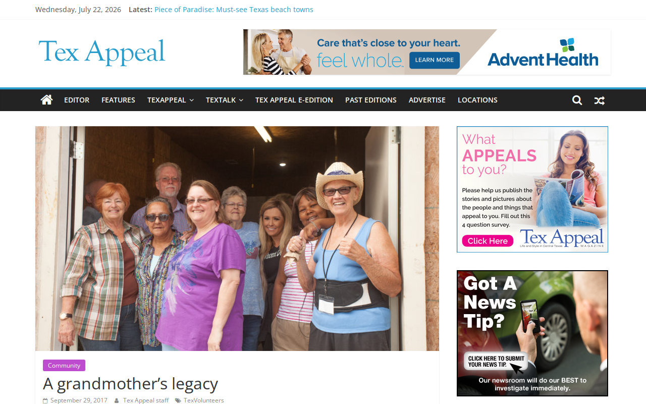 Temple Christian Outreach website preview