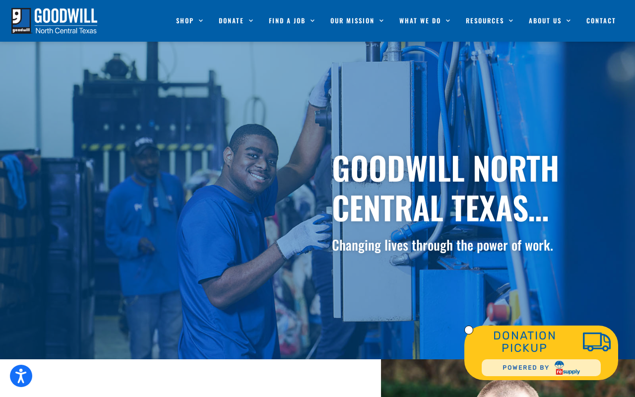 Goodwill website preview