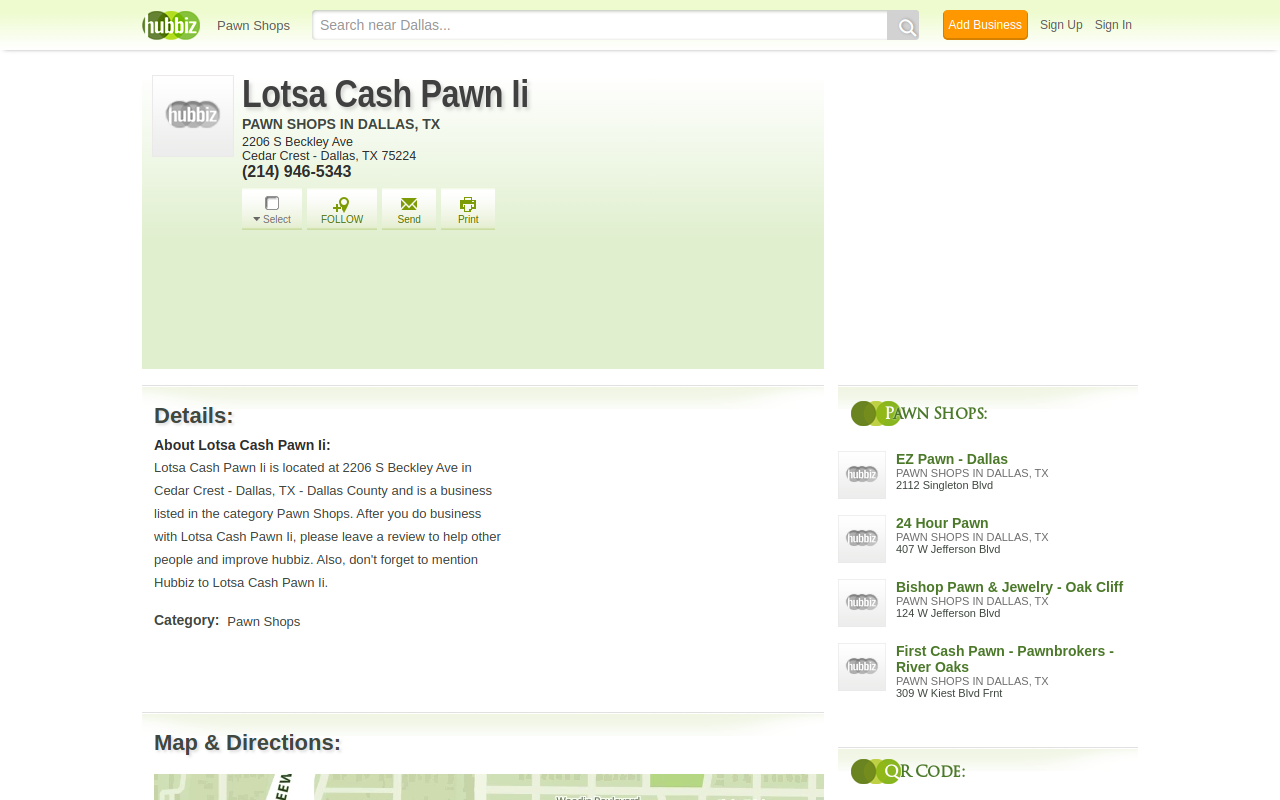 Lotsa Cash Pawn Ii website preview