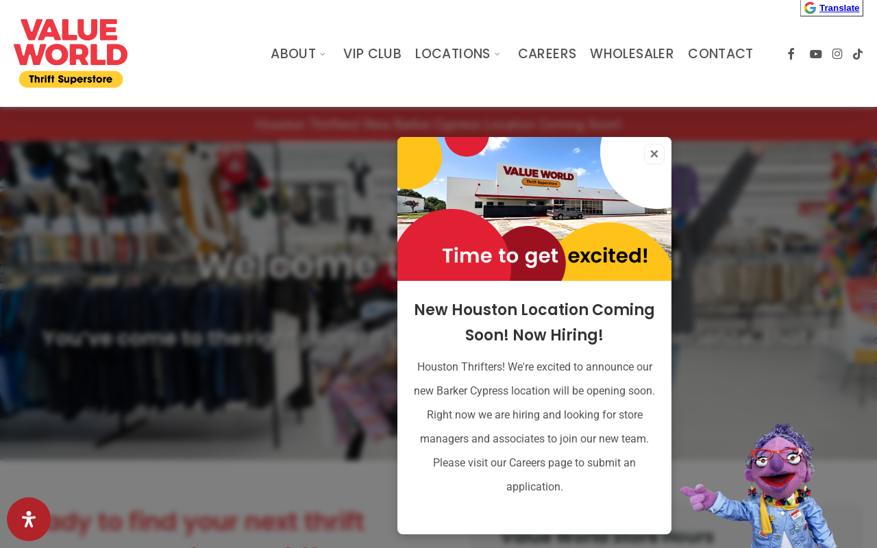 Value World website preview