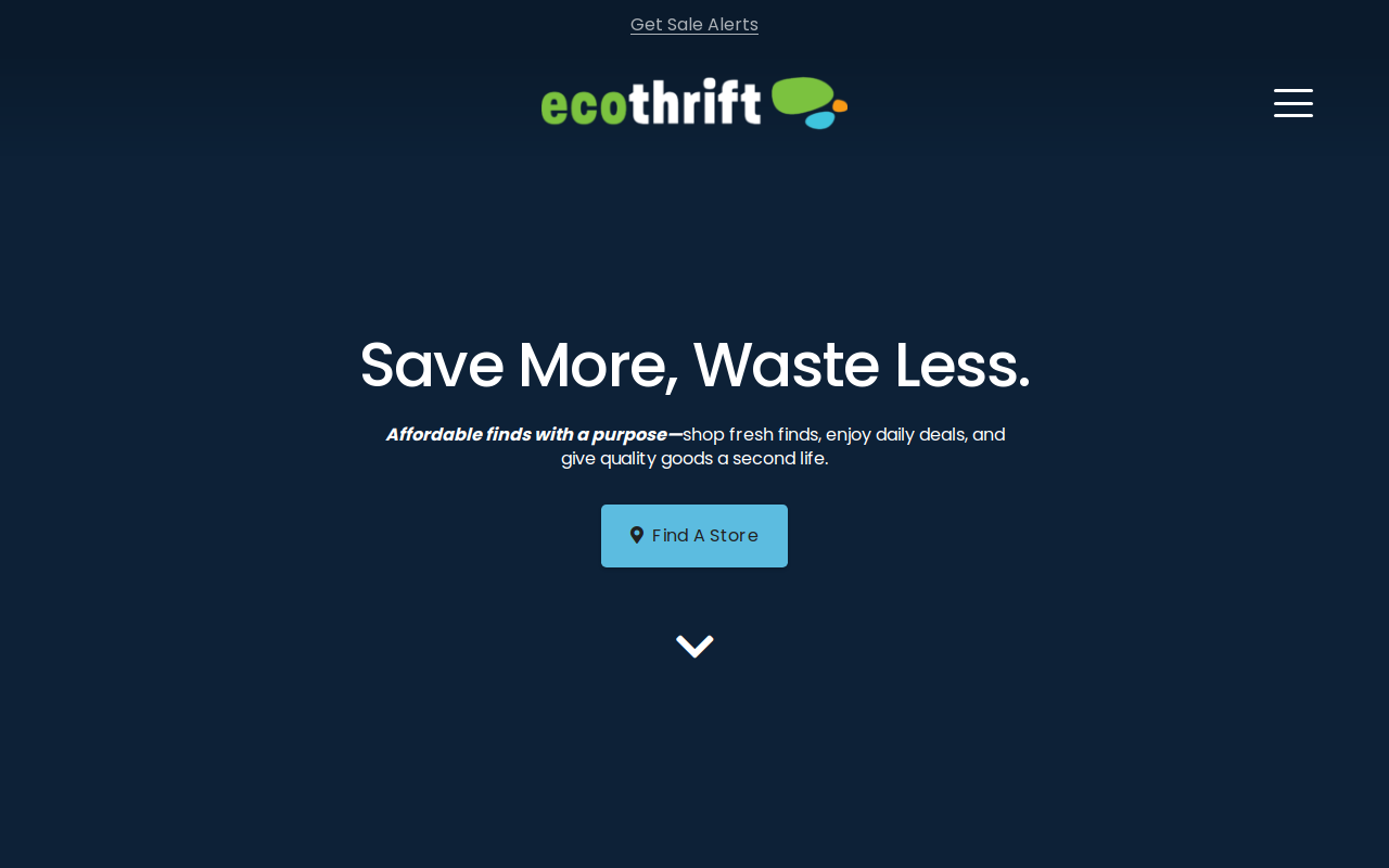 Thrifty's Garland Road Thrift Store website preview