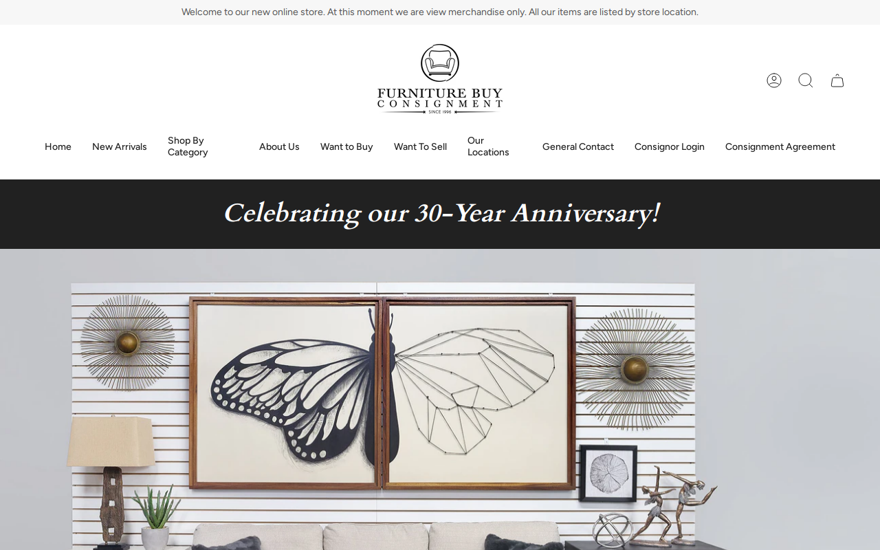 Furniture Buy Consignment website preview