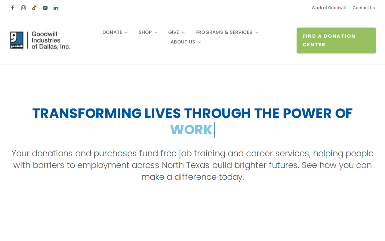 Goodwill website preview