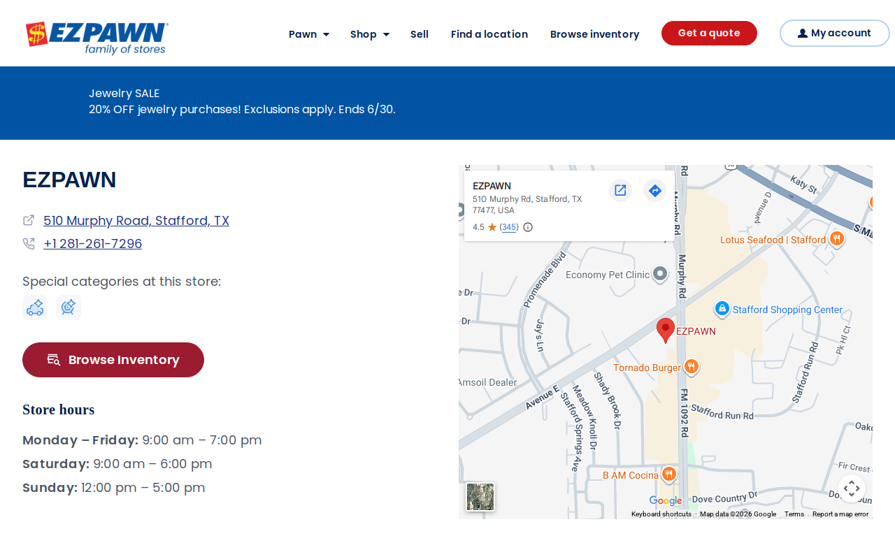EZPAWN website preview