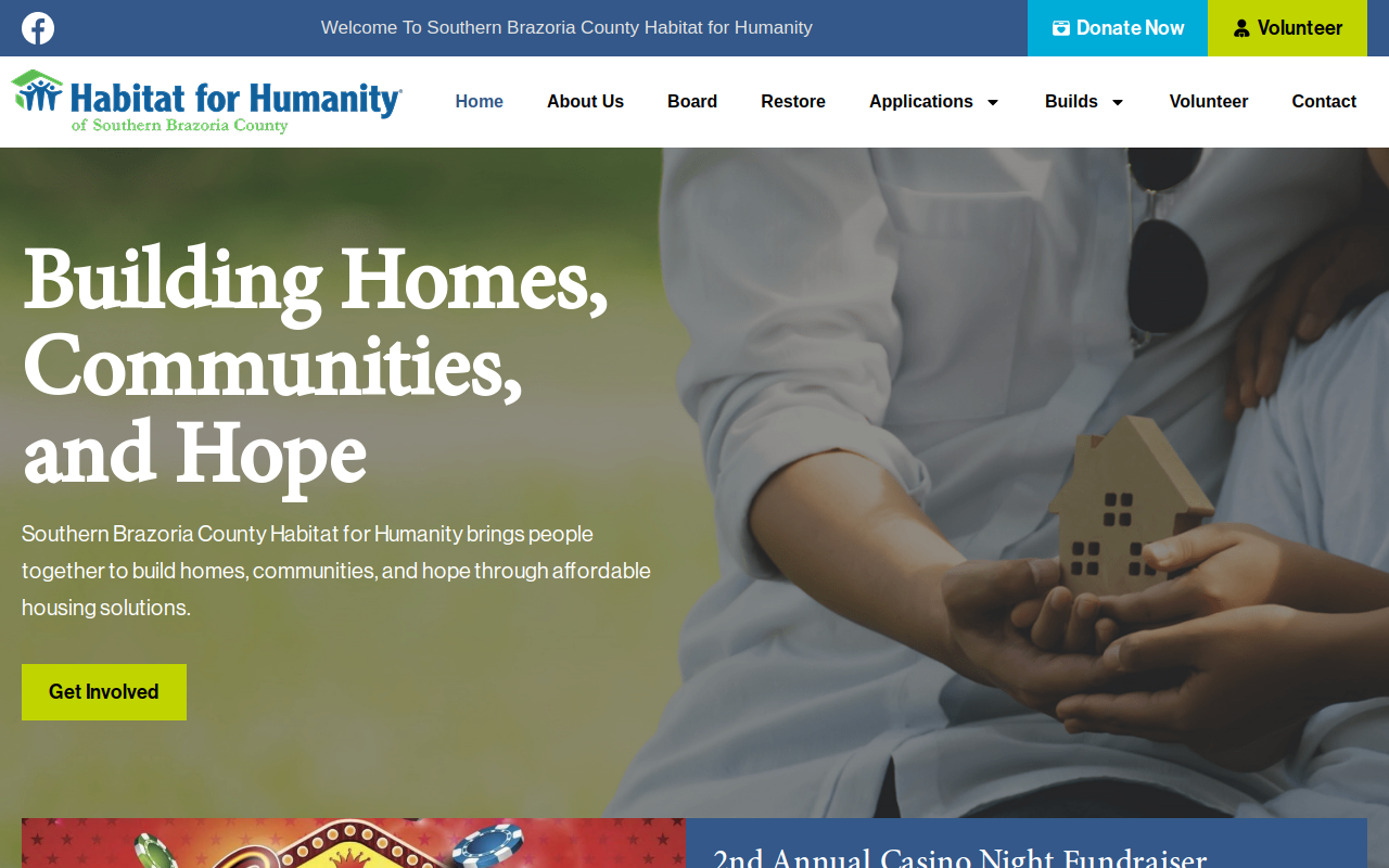 Habitat For Humanity website preview