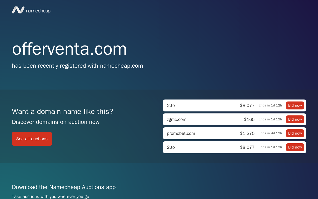 Offerventa website preview