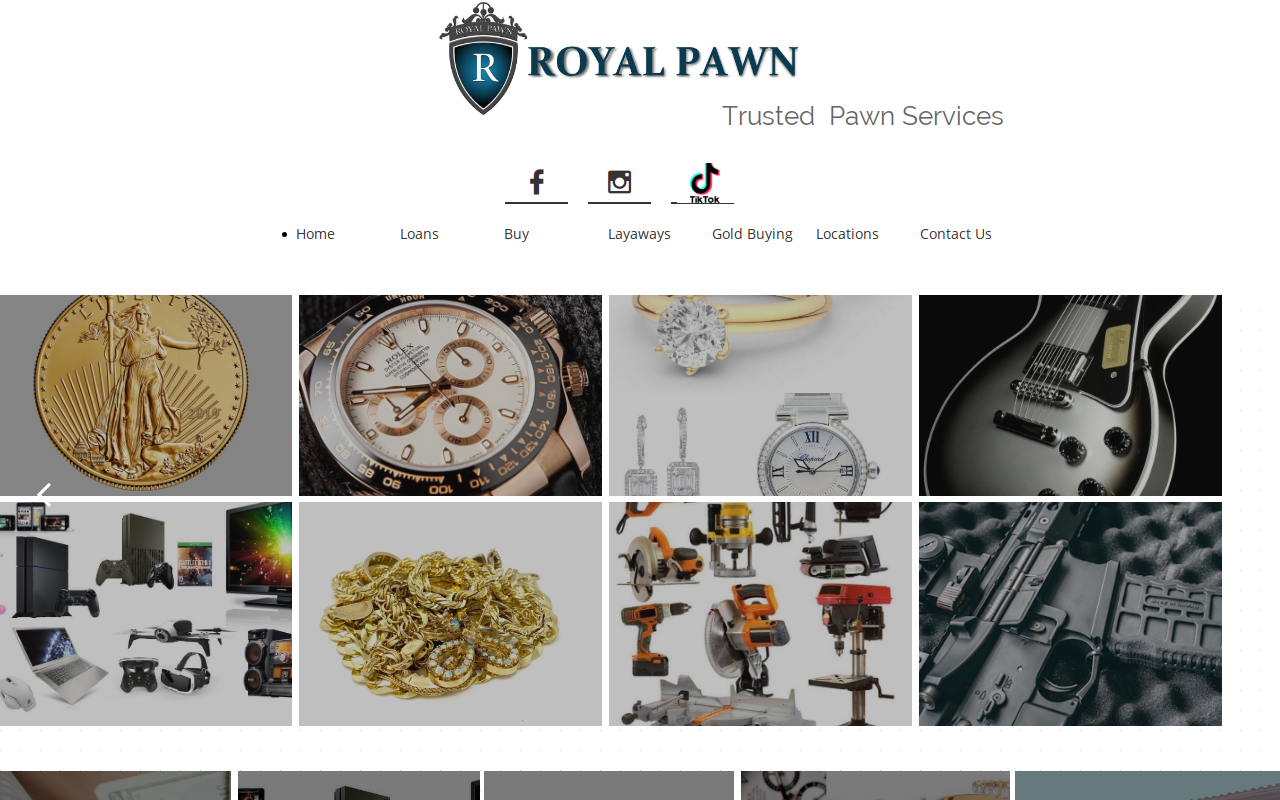 Royal Pawn website preview