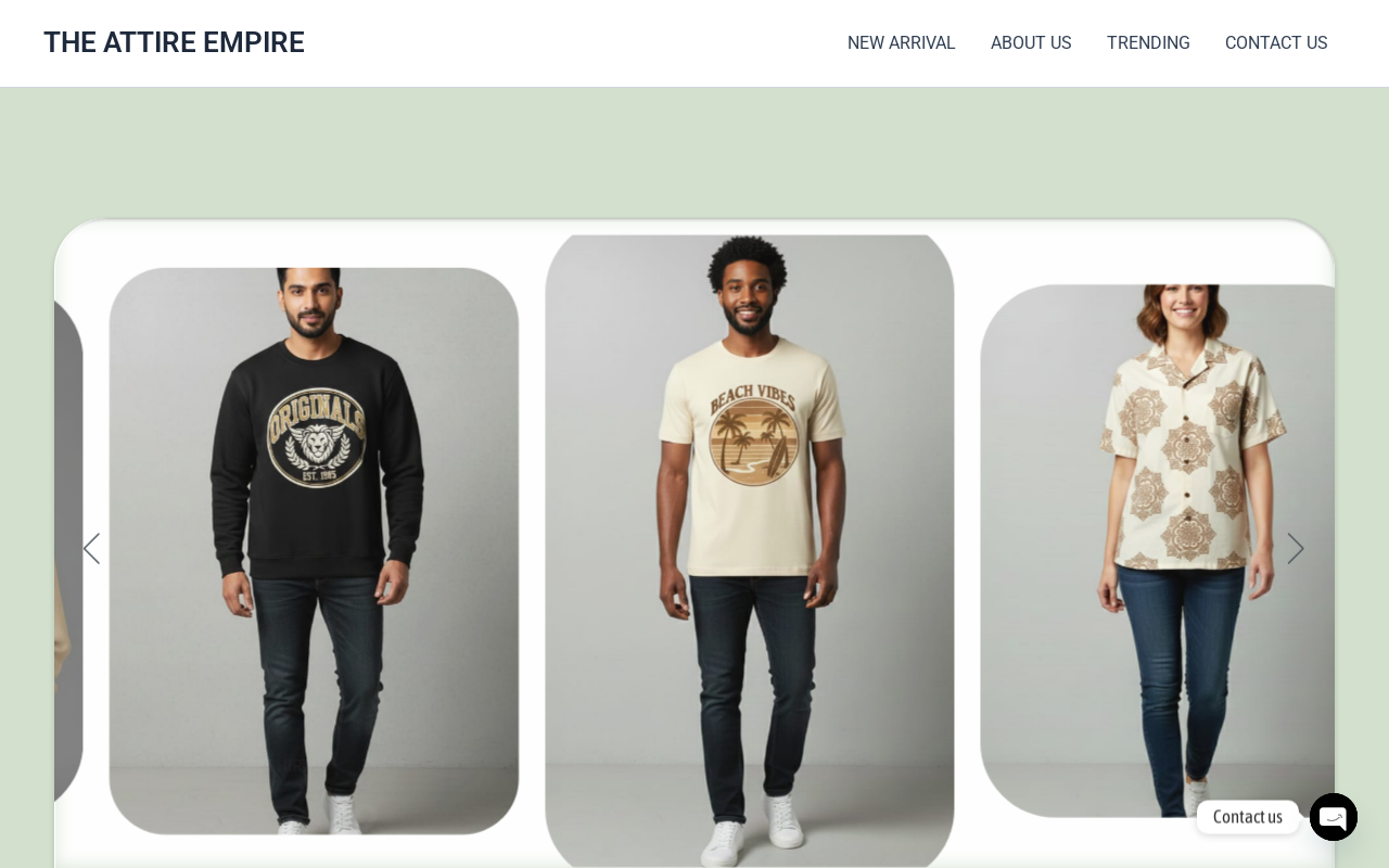 The Attire Empire website preview