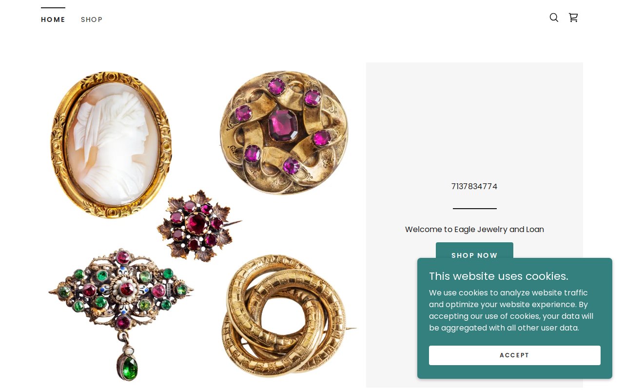 Eagle Jewelry and Loan website preview