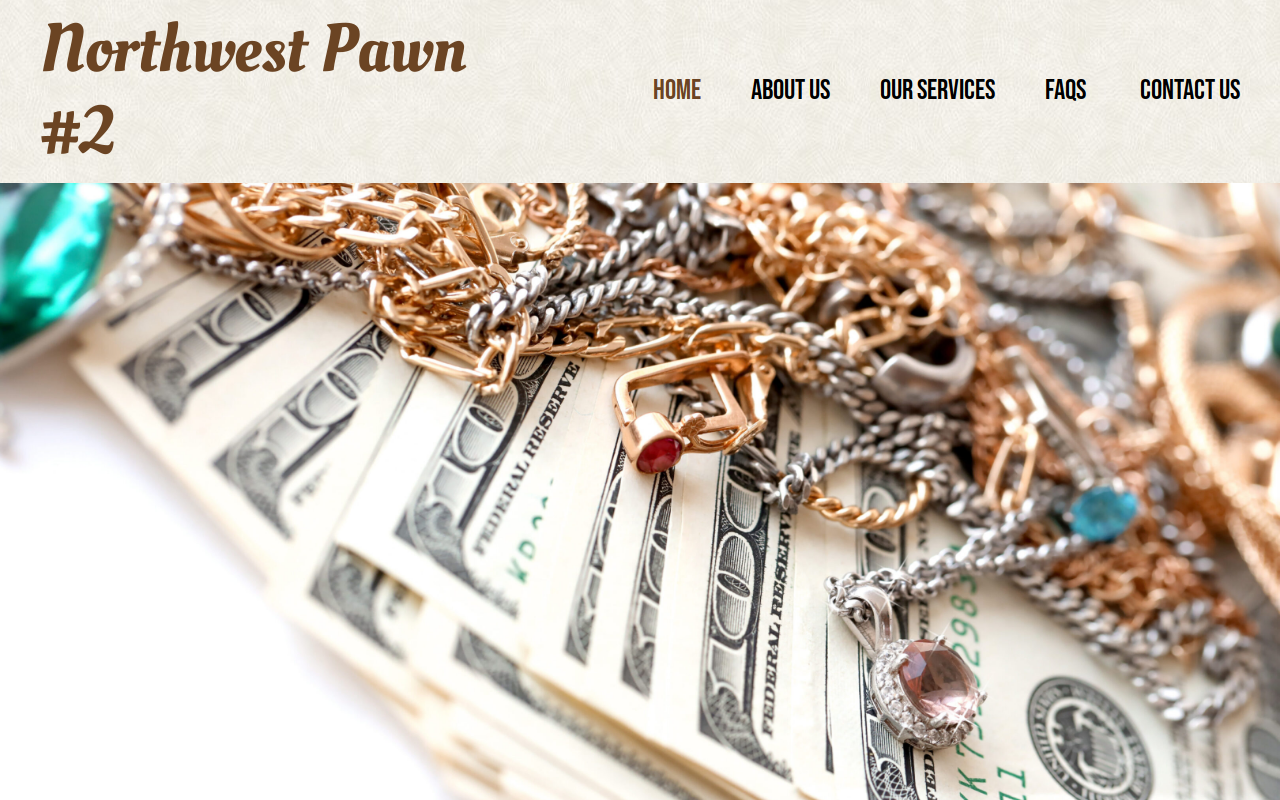 Northwest Pawn and Jewelry website preview