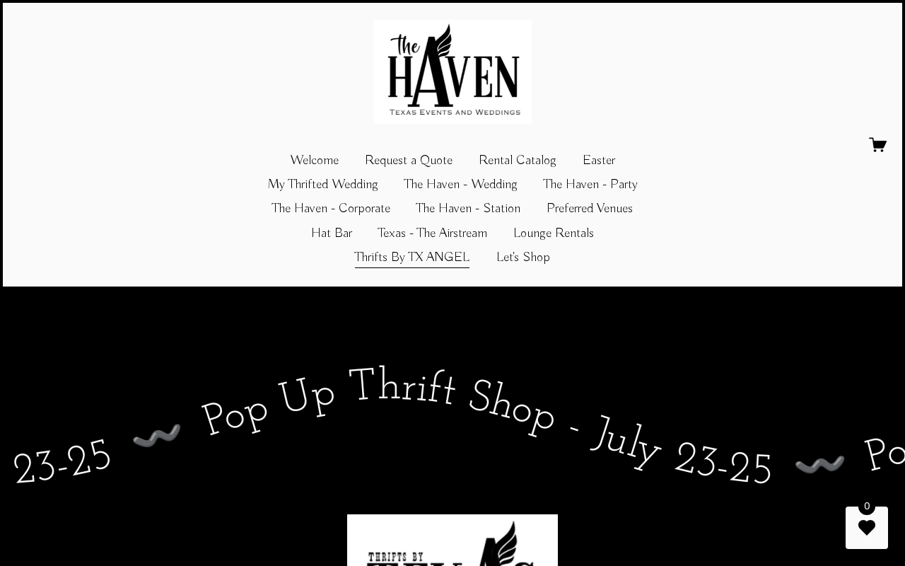 Thrifts by TX Angel website preview