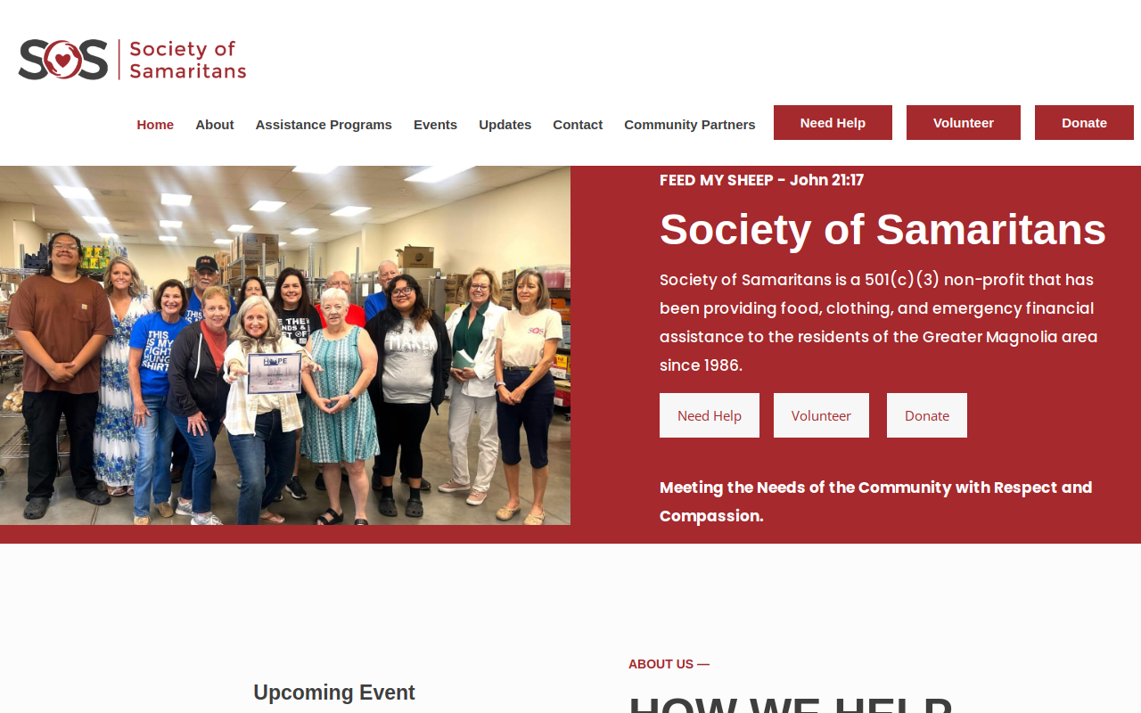 SOS Spotlight Events website preview