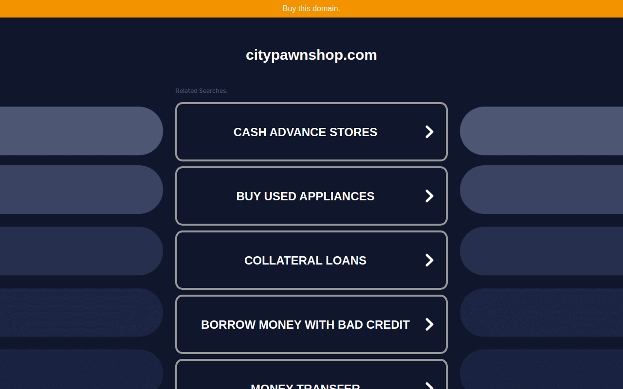 Cash America Pawn website preview