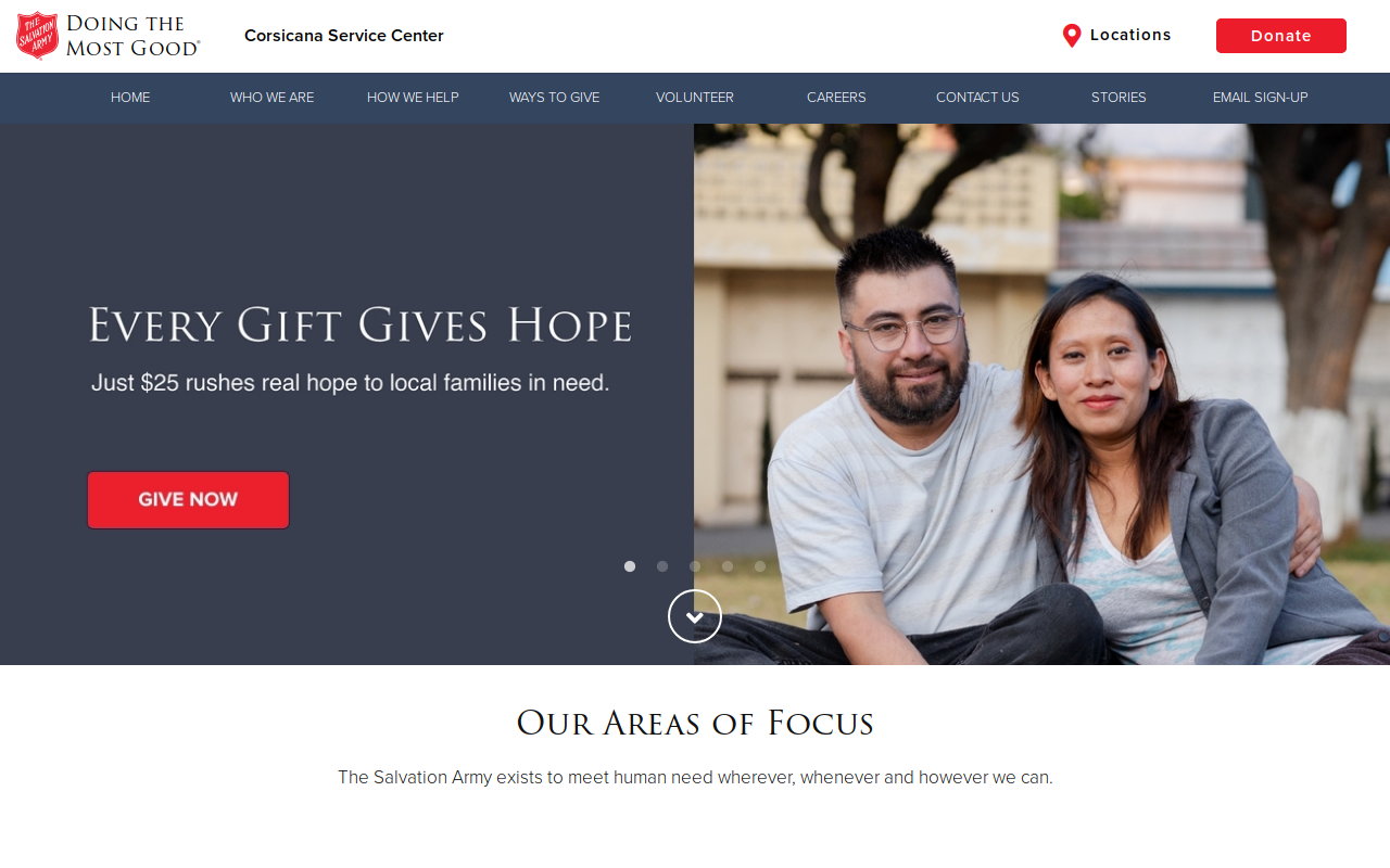 The Salvation Army Family Store & Donation Center website preview