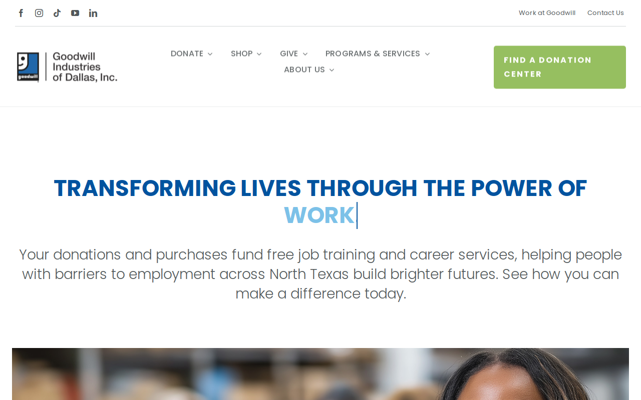 Goodwill website preview