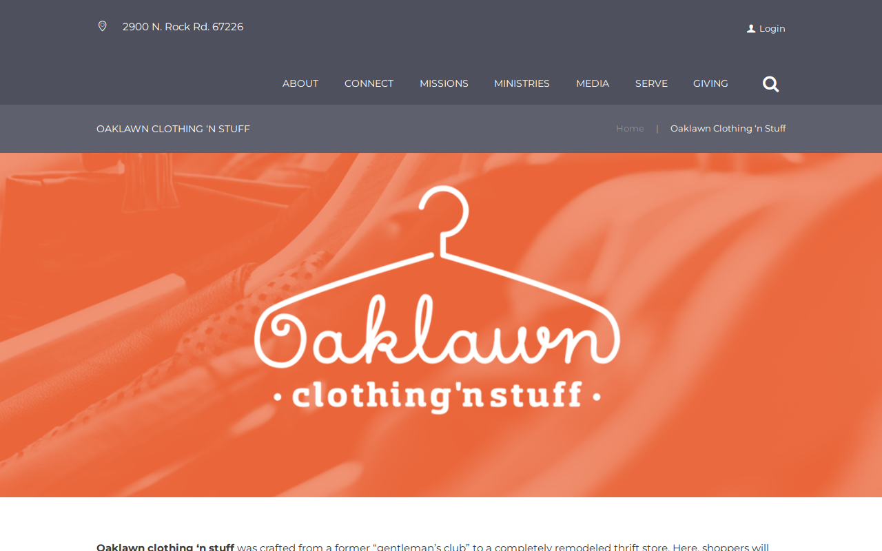 Oaklawn Clothing 'N Stuff website preview