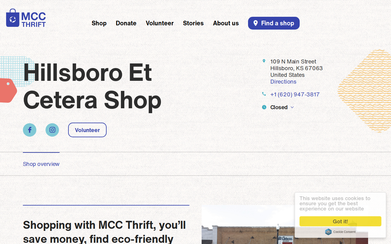 Et Cetera Shop website preview