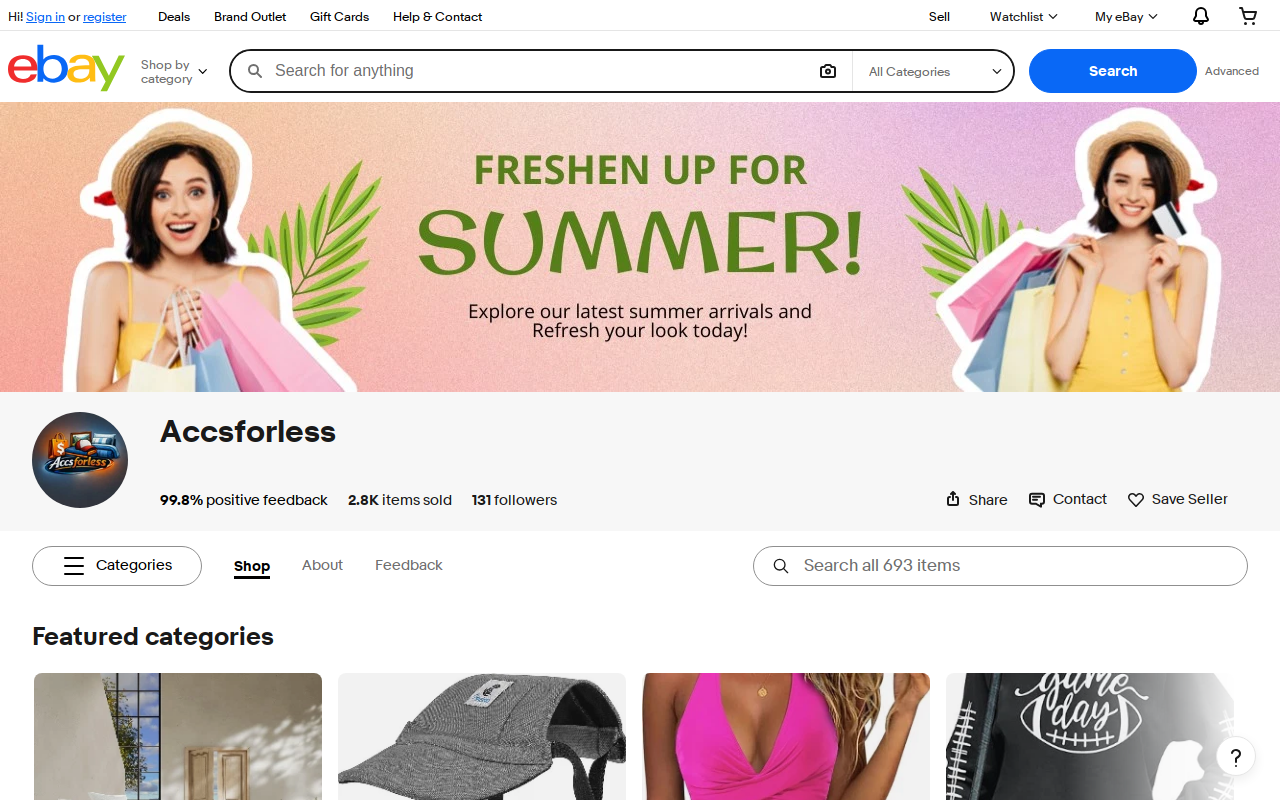 Accsforless website preview
