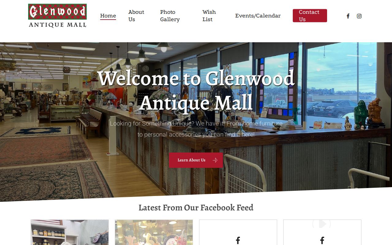 Central Finds website preview