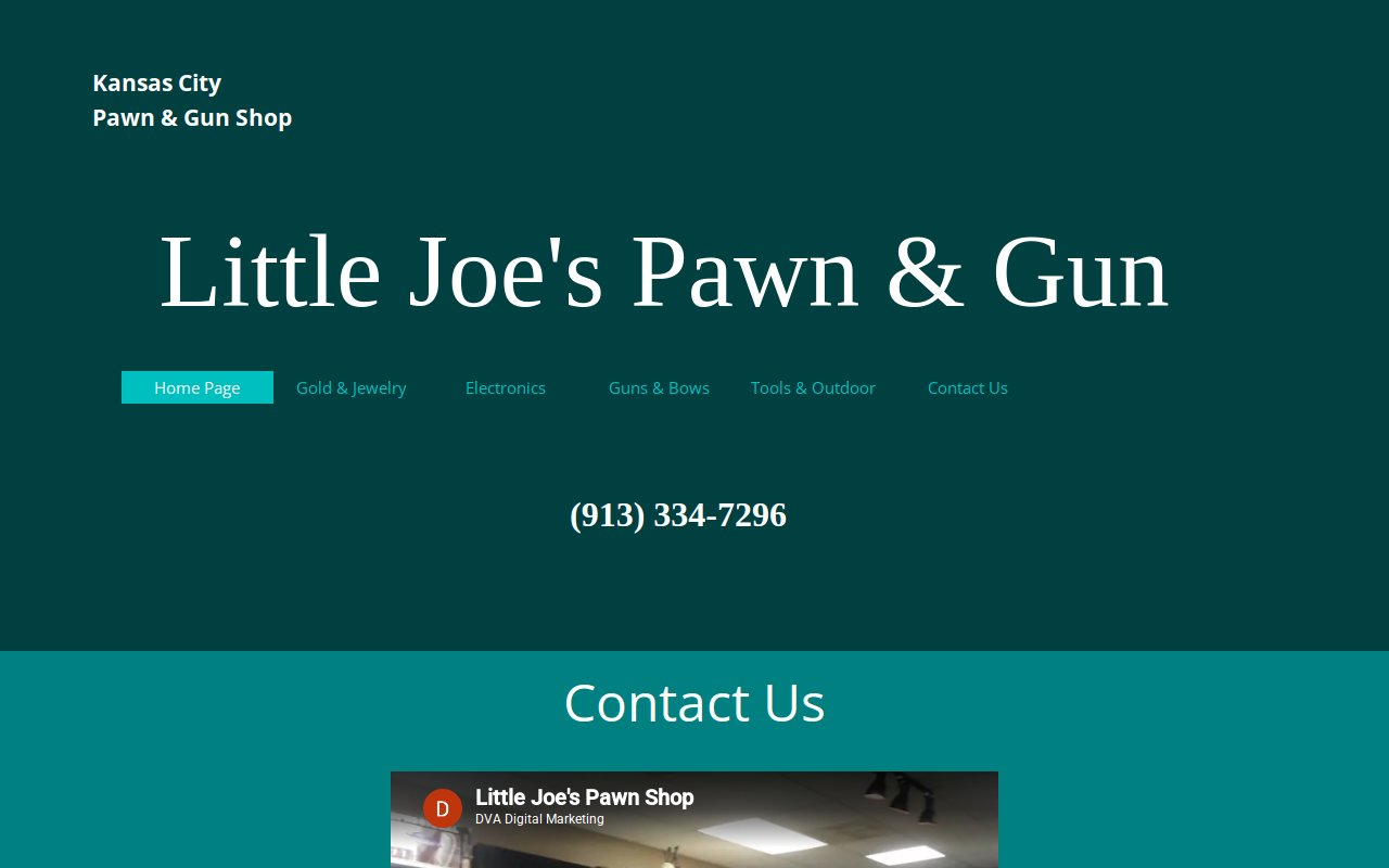 Little Joe's Pawn website preview
