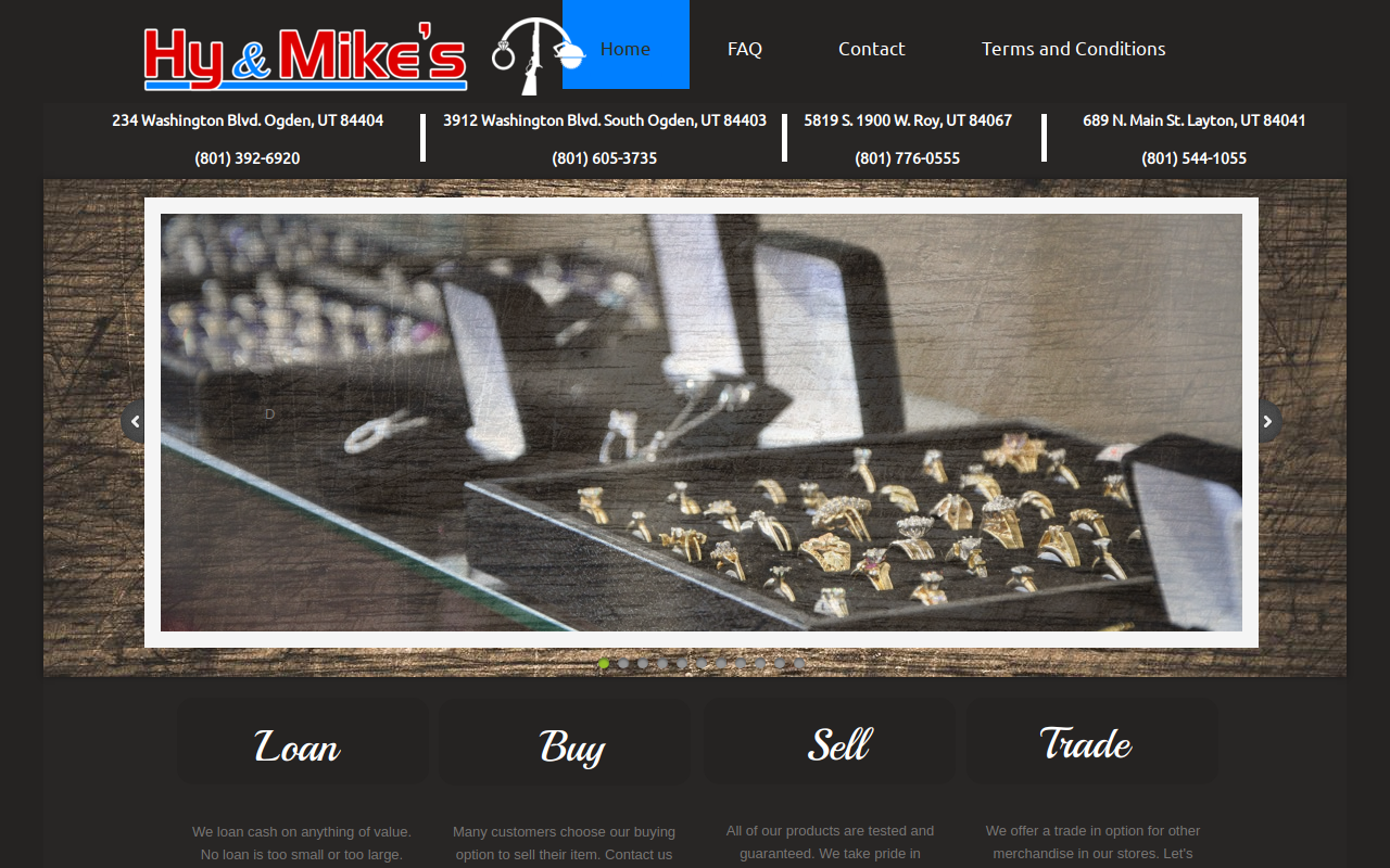12th Street Pawn & Loan website preview