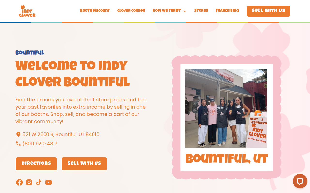 Indy Clover website preview