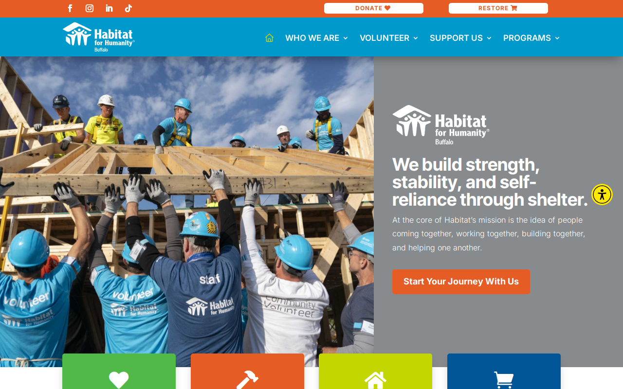 Habitat For Humanity /Buffalo Inc. website preview