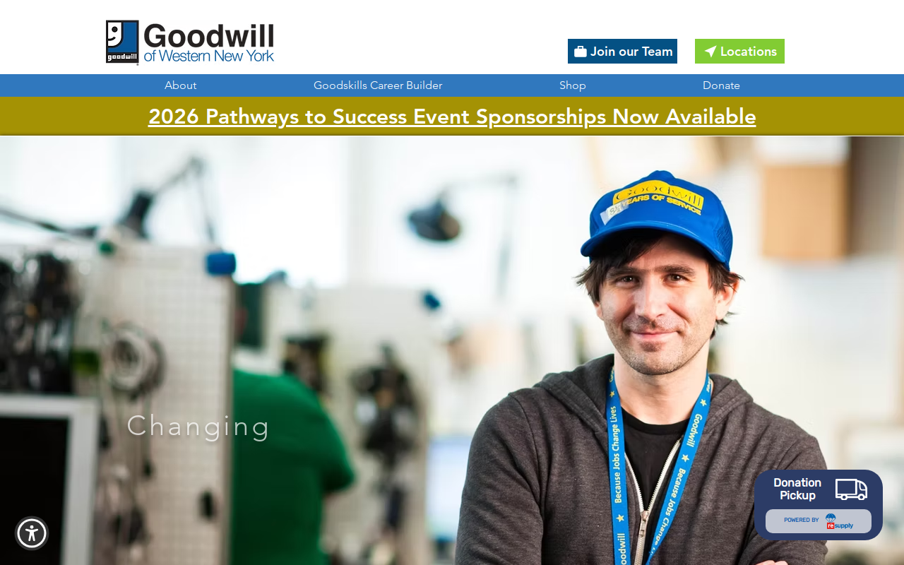 Goodwill website preview