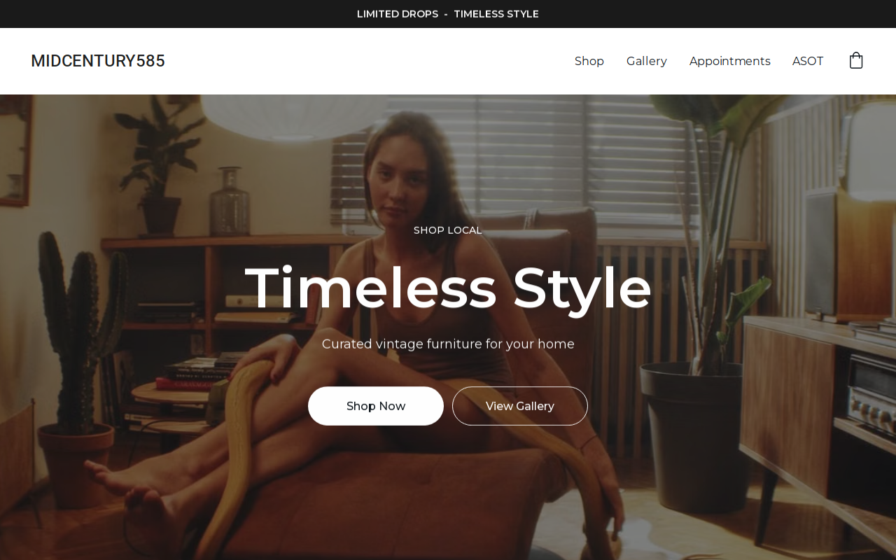 MidCentury585 website preview
