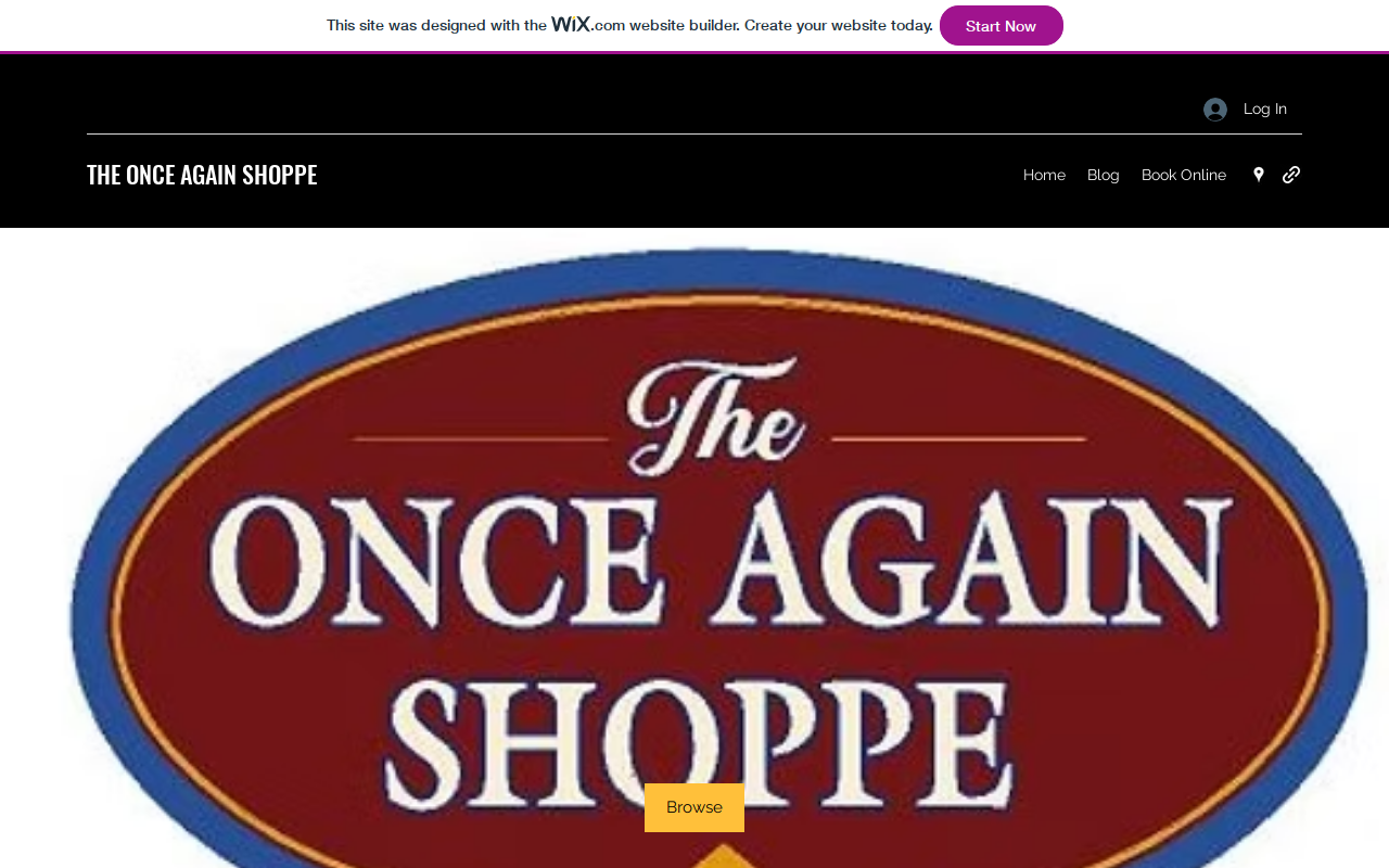 Once Again Shoppe website preview