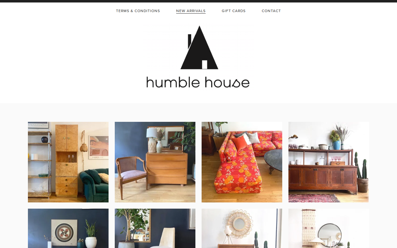 Humble House website preview