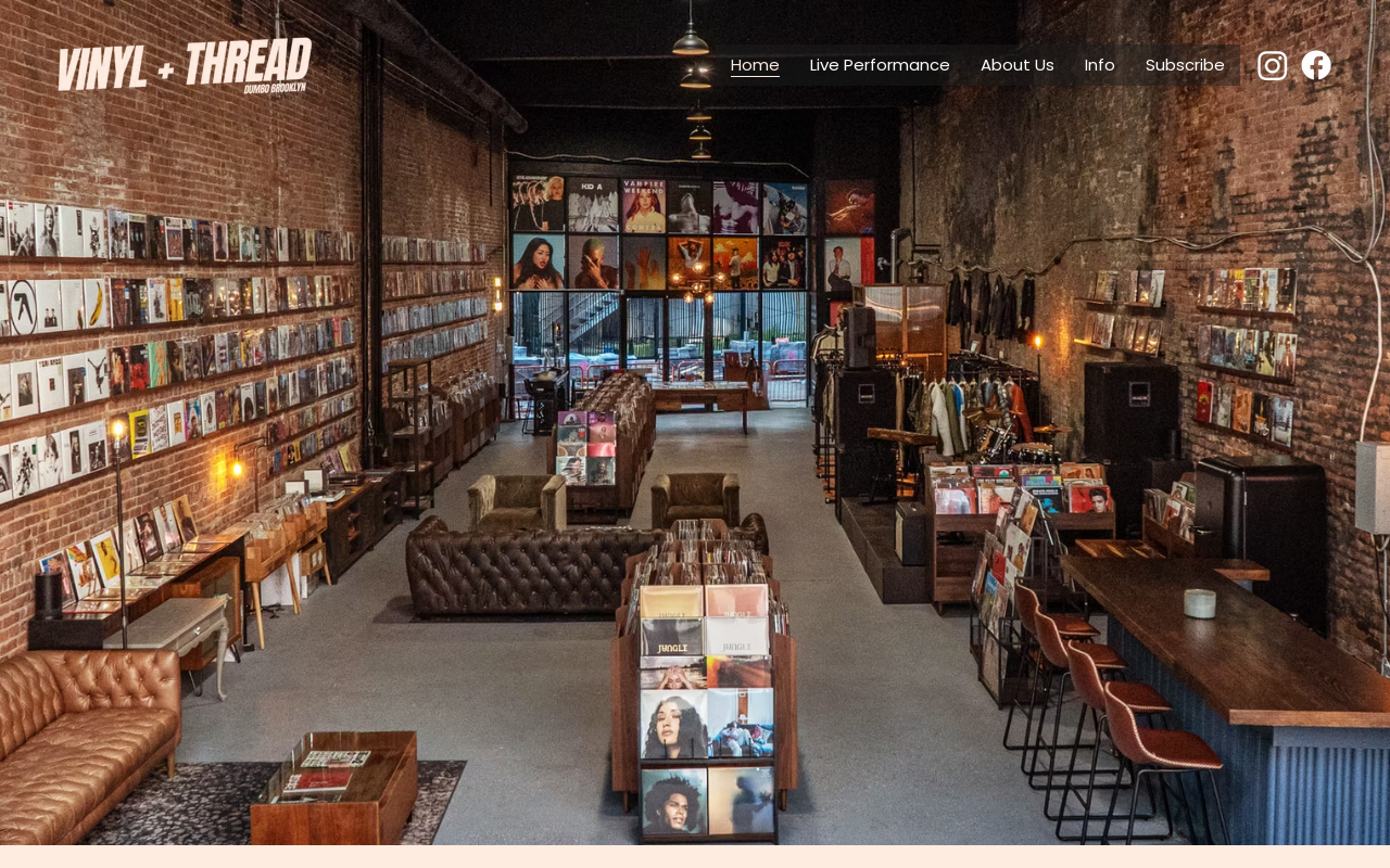 Vinyl + Thread website preview