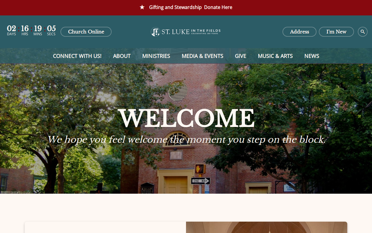 St Luke's Thrift Shop website preview