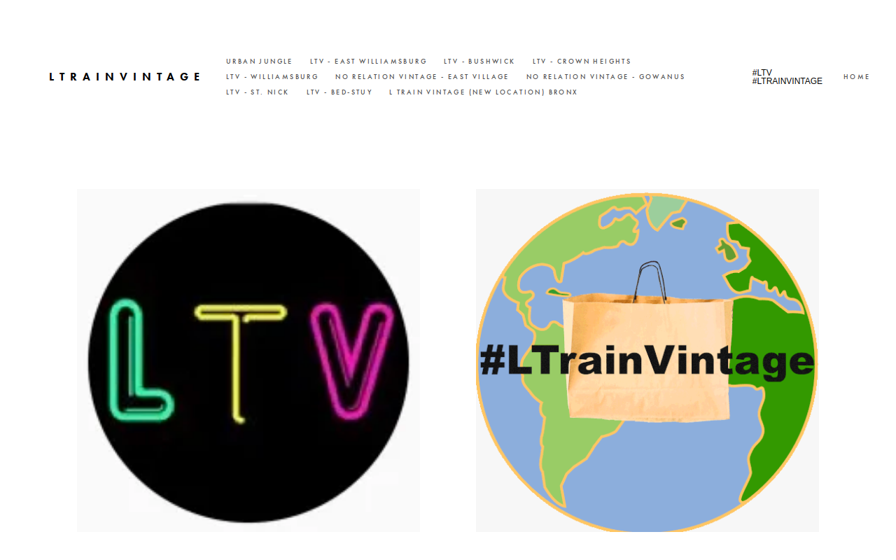L Train Vintage website preview