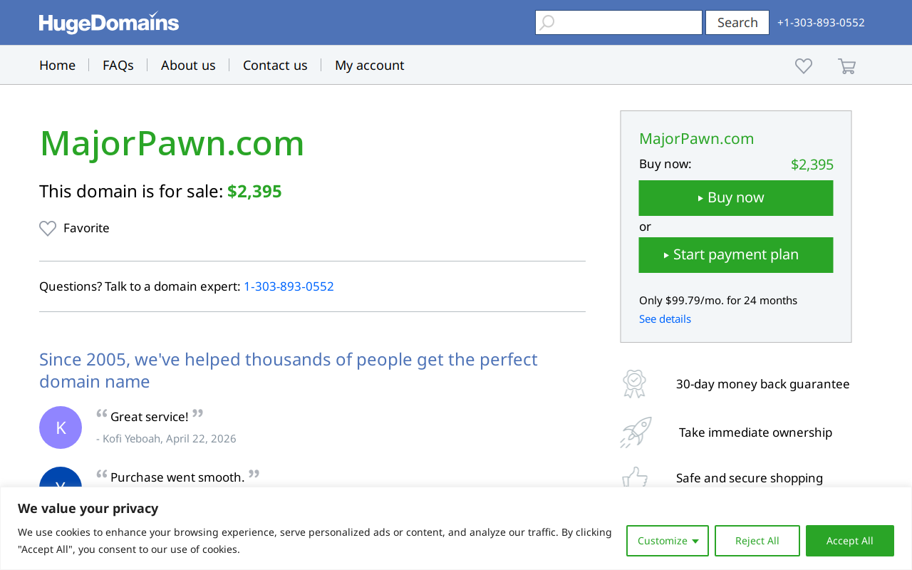 Metropolitan PawnBrokers website preview