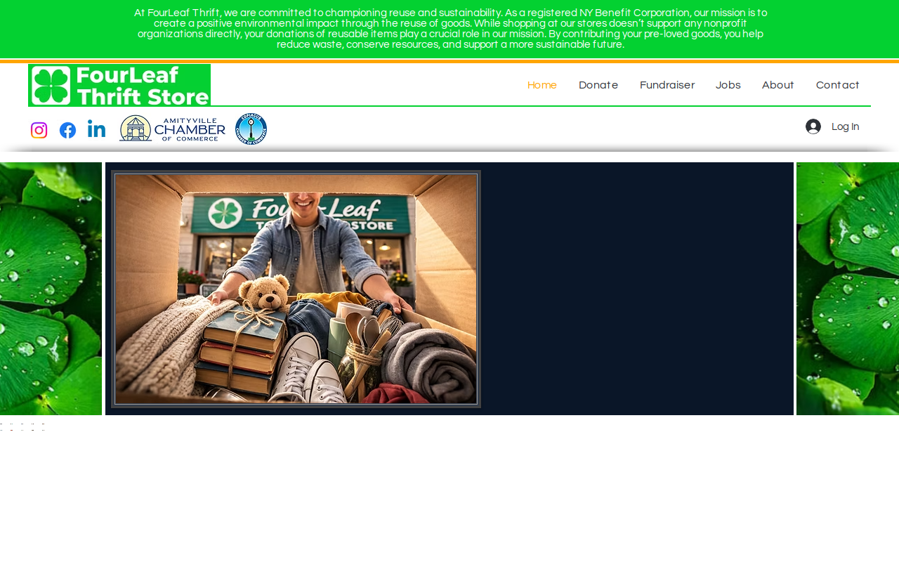 FourLeaf Thrift Store website preview