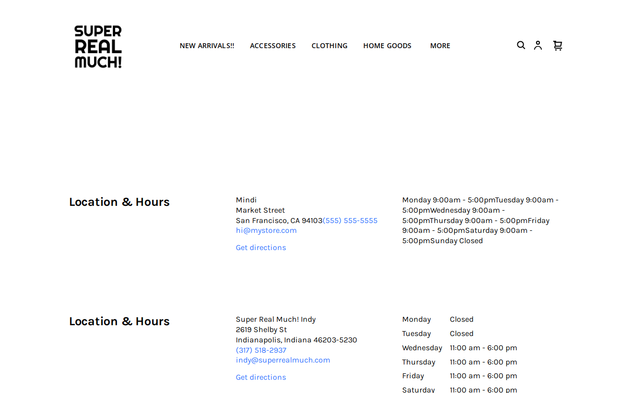 Super Real Much website preview