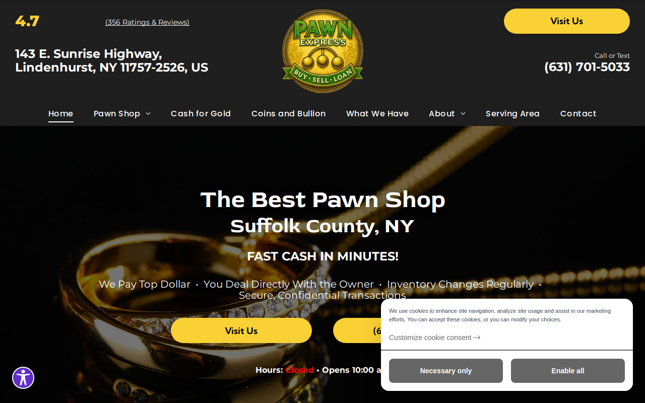 Pawn Express website preview