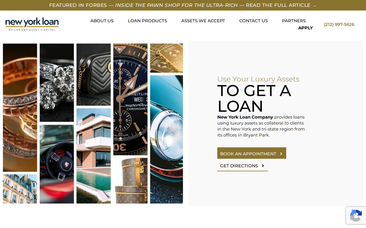 New York Loan Company website preview