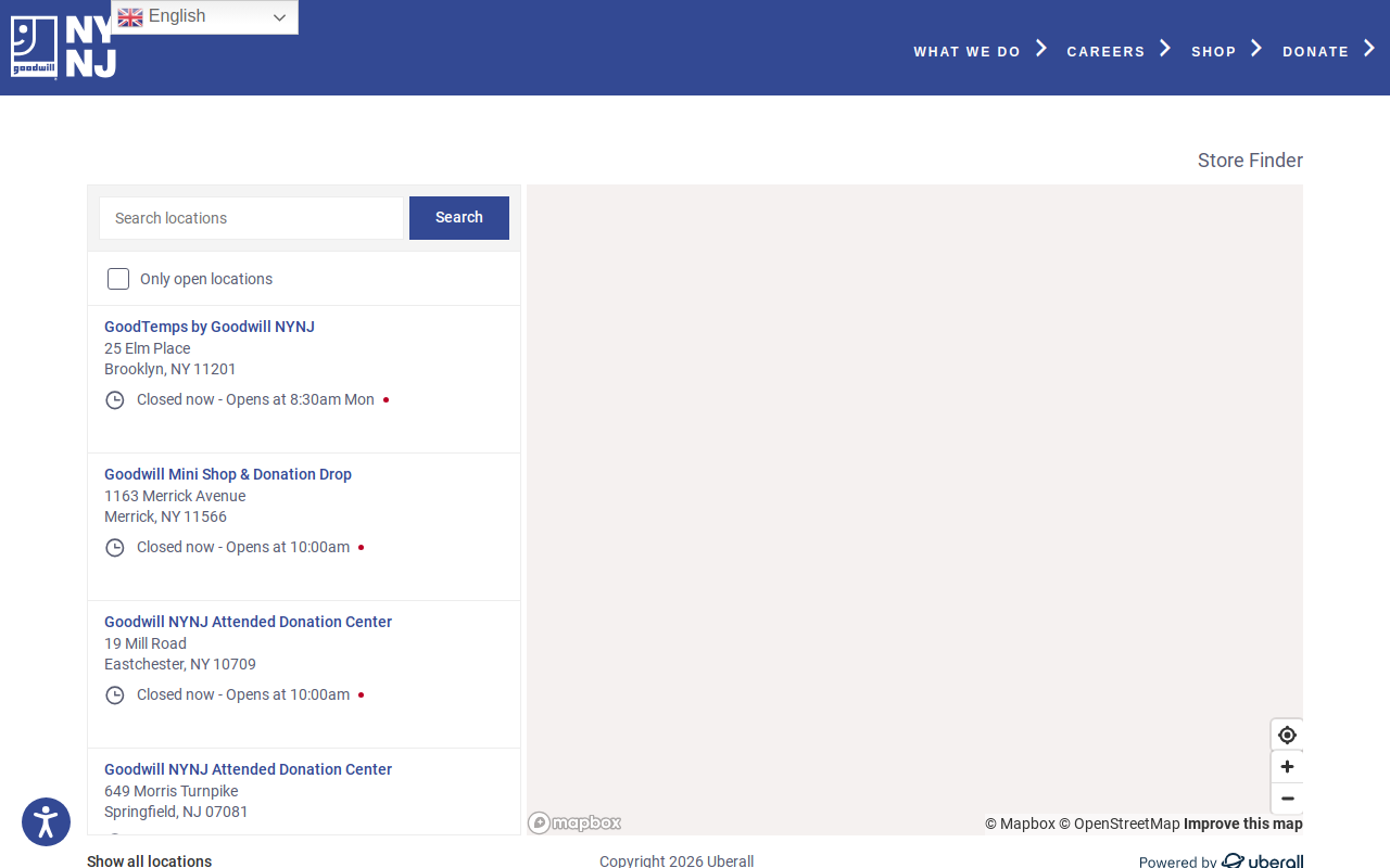 Goodwill Store and Donation Center website preview