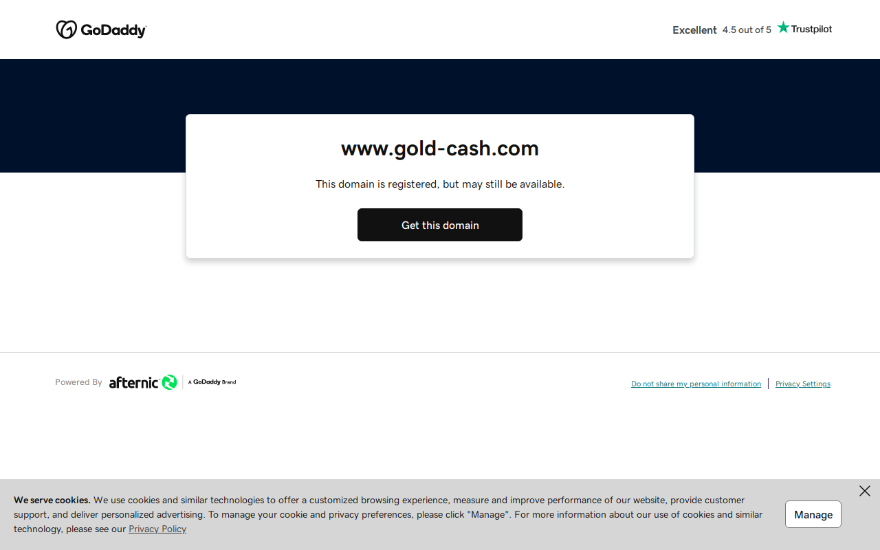 Gold Cash Inc website preview