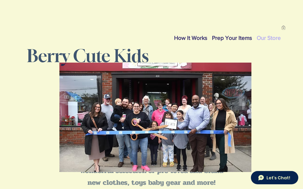 Berry Cute Kids website preview