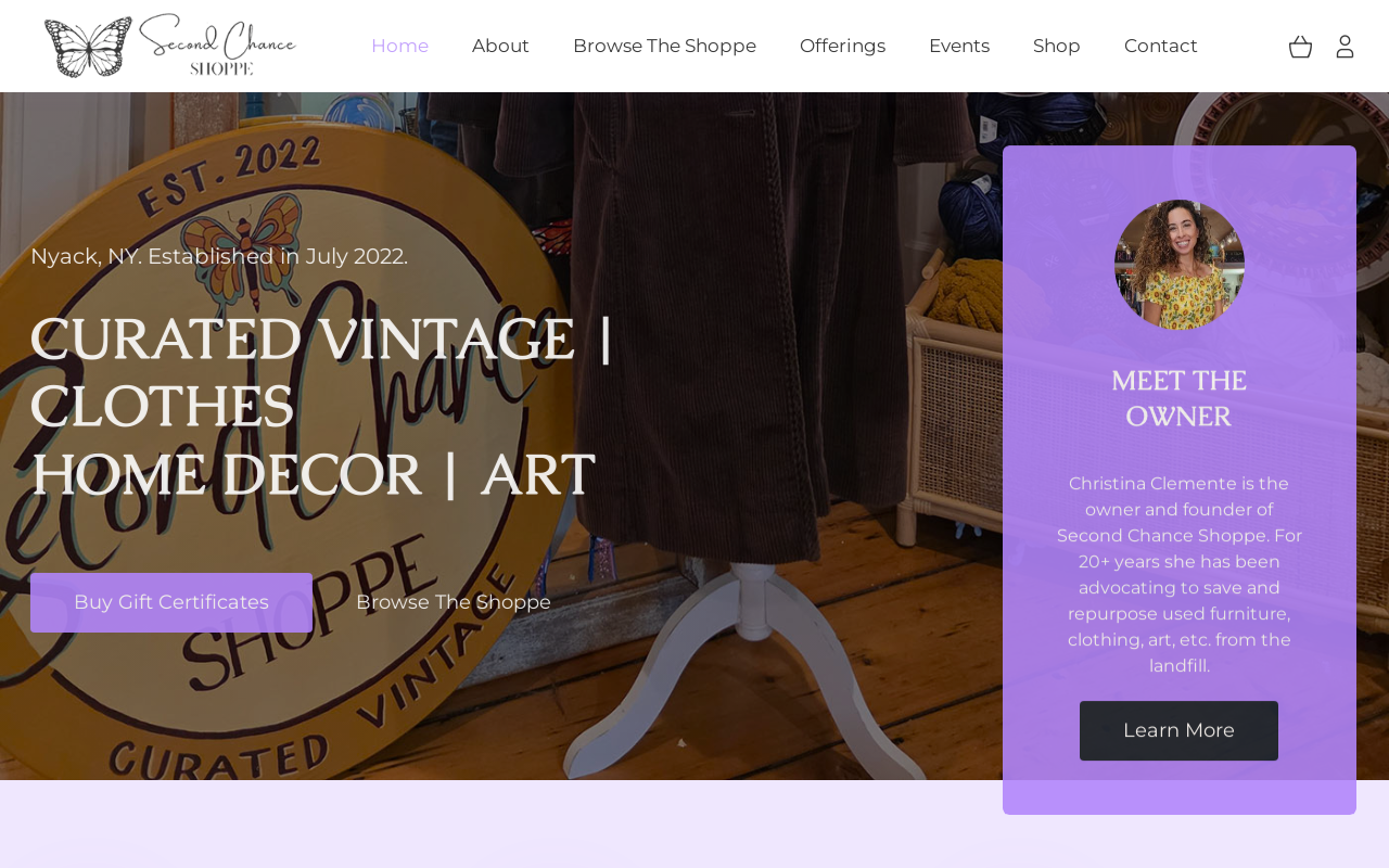 Second Chance Shoppe website preview