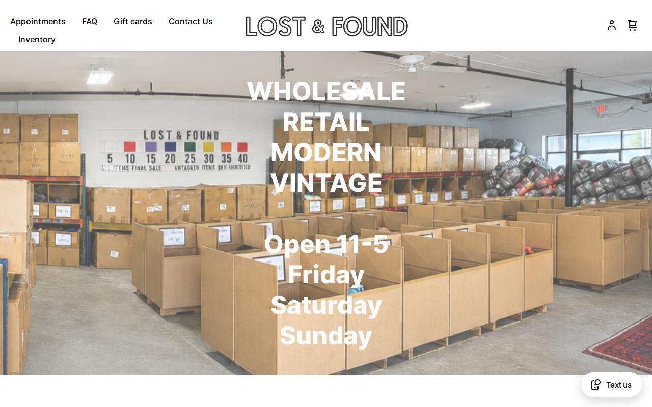 Lost & Found website preview