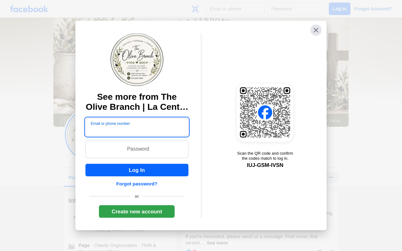 The Olive Branch website preview